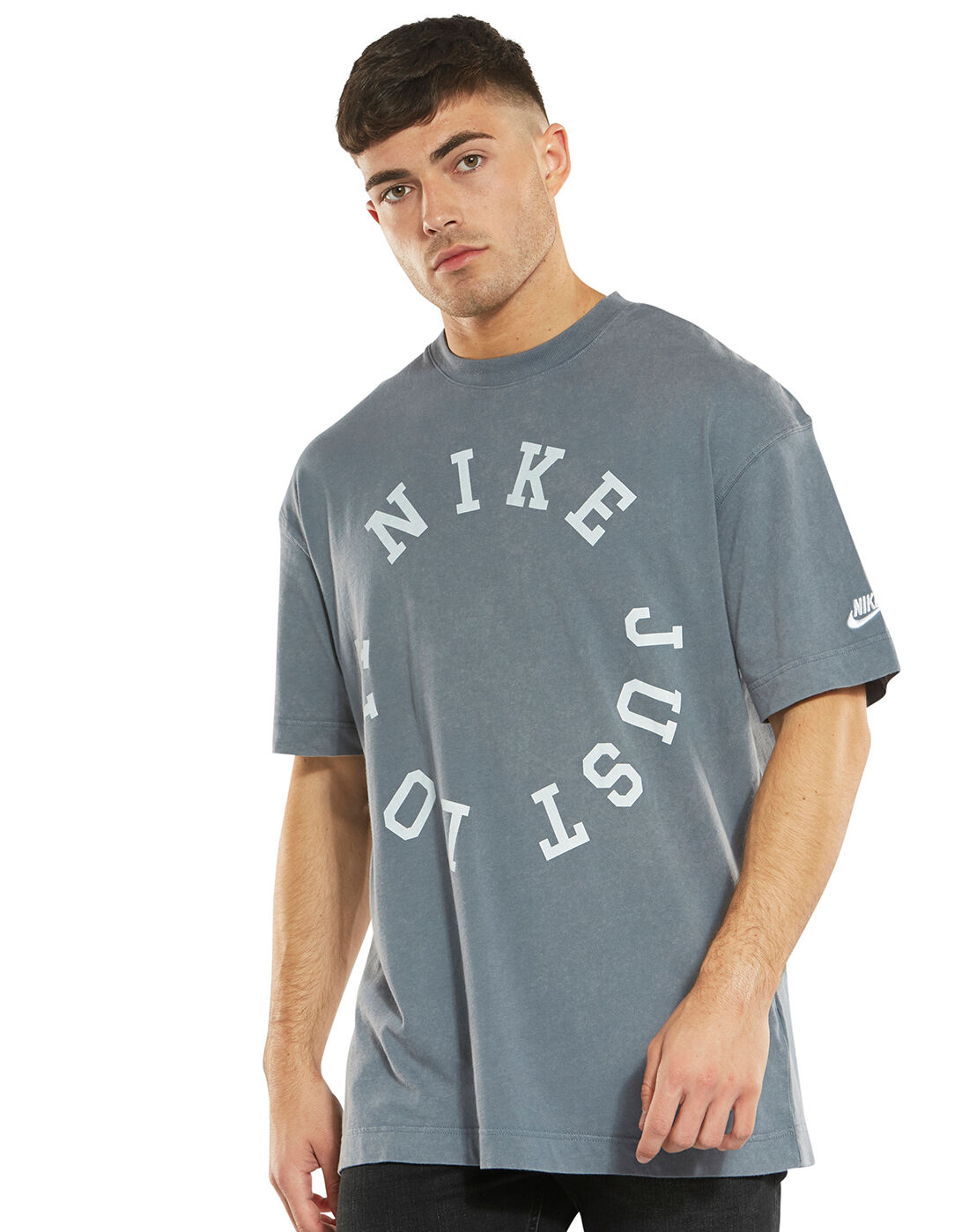 Grey Nike Just Do It Washed T-Shirt 