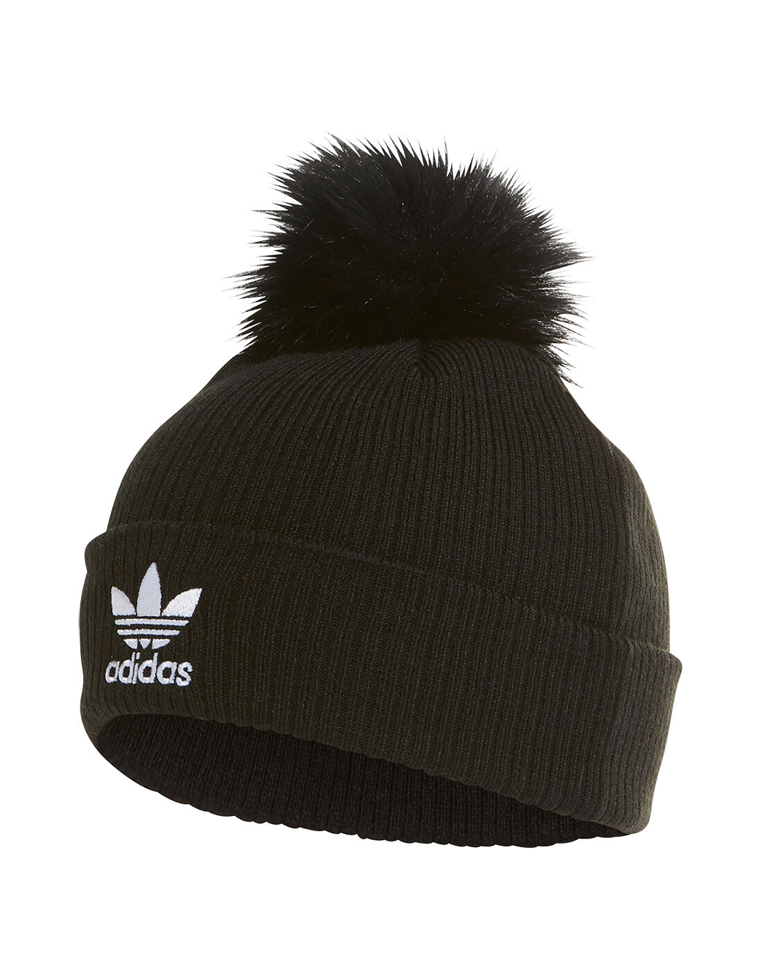 Adidas Originals Trefoil Fur Bobble Hat 