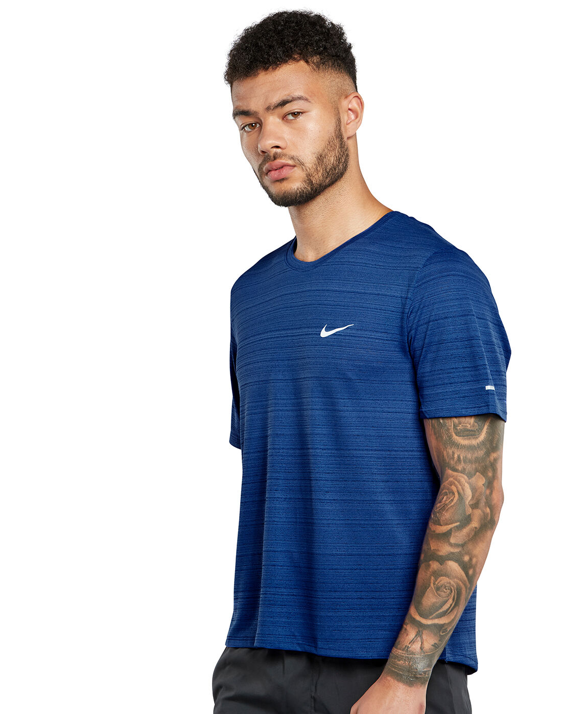 Nike Mens Dri-Fit Miler T-Shirt - Blue 