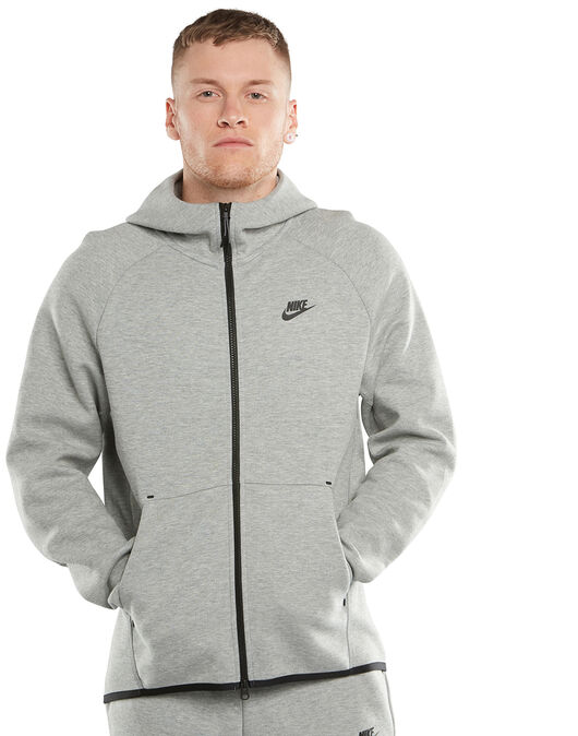 Men's Grey Nike Tech Fleece Hoodie | Life Style Sports