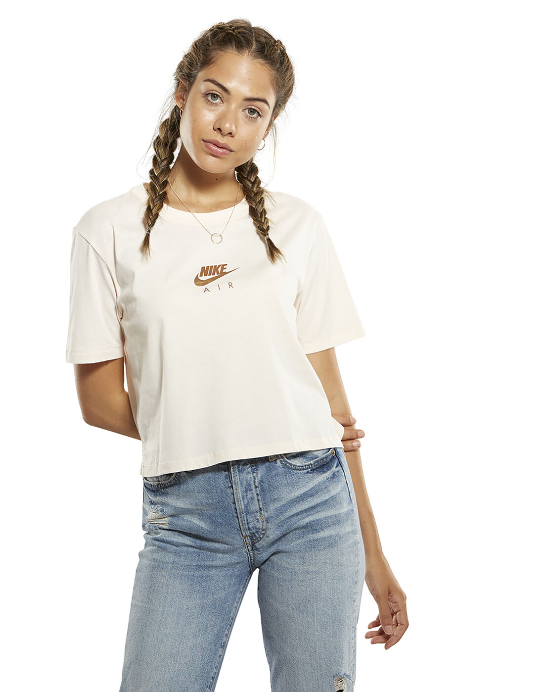 Women's Nike Air Crop T-Shirt | Cream 