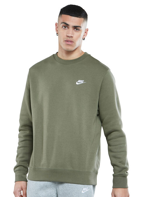 Nike Club Crew Sweatshirt Green | Life Style Sports IE