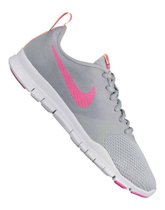Women's Grey & Pink Nike Flex Essential Trainer | Life Style