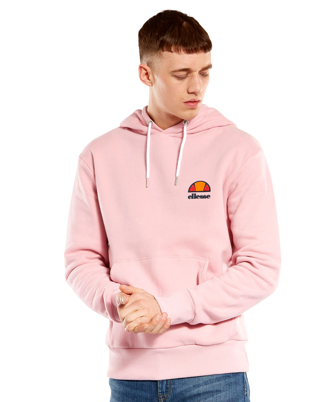 pink ellesse hoodie mens