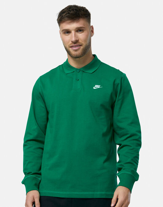 Mens Club Long Sleeved Polo Top