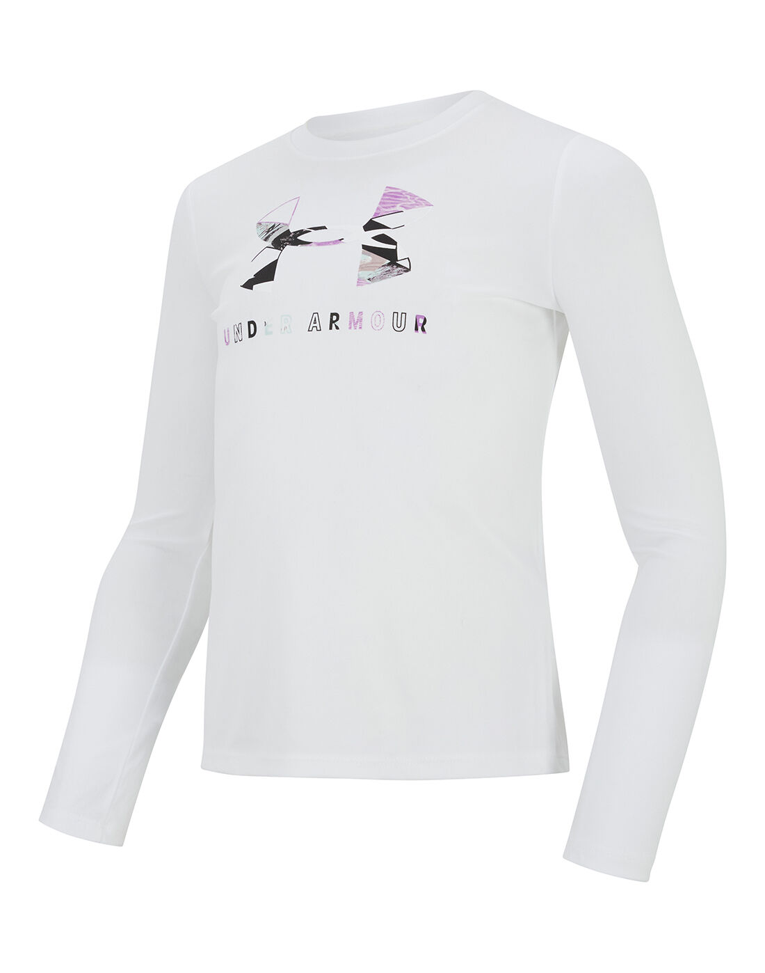 Under Armour Girls Branded Long Sleeve T-Shirt 