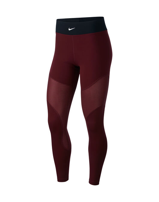 Nike Womens Pro Aerodapt Leggings - Red | Life Style Sports IE