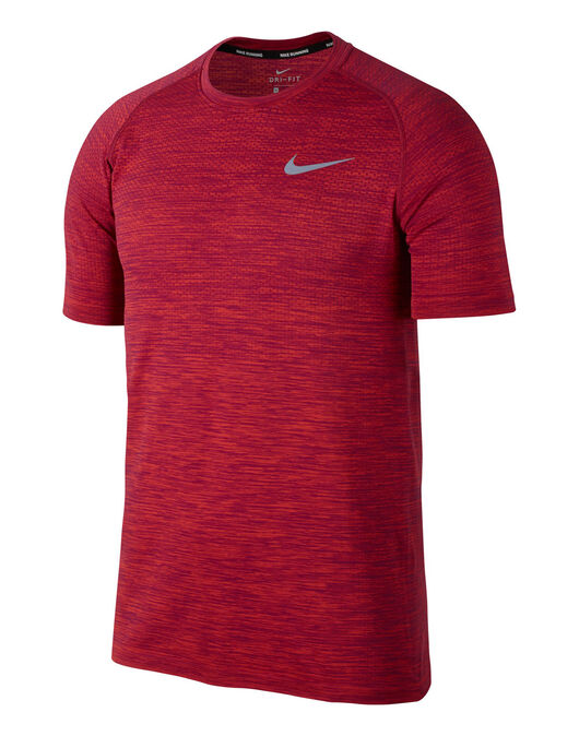 Nike Mens Dri-Fit Knit T-Shirt - Red | Life Style Sports UK