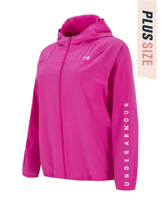 Armour Womens Hooded Plus Jacket - Pink | Life Style Sports