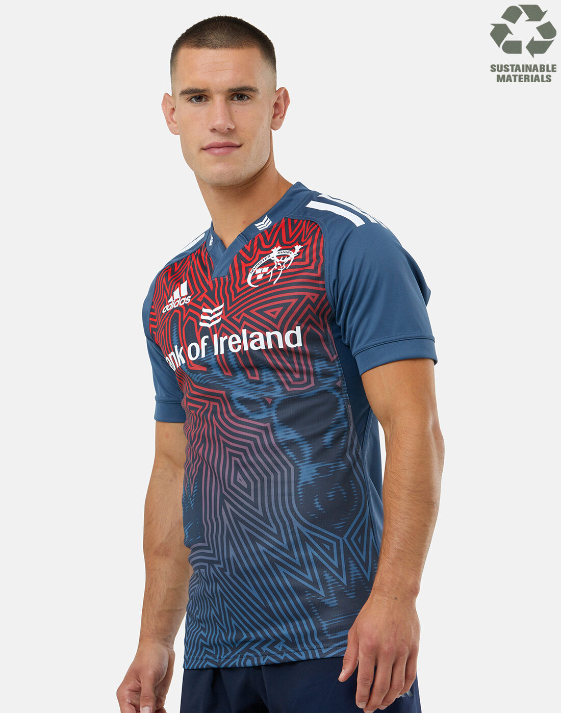 Color : Blue, Size : S GXHLLYZY 2019 Munster City Home And Away Rugby Jerseys Rugby Fans Casual Sports Rugby Uniforms 