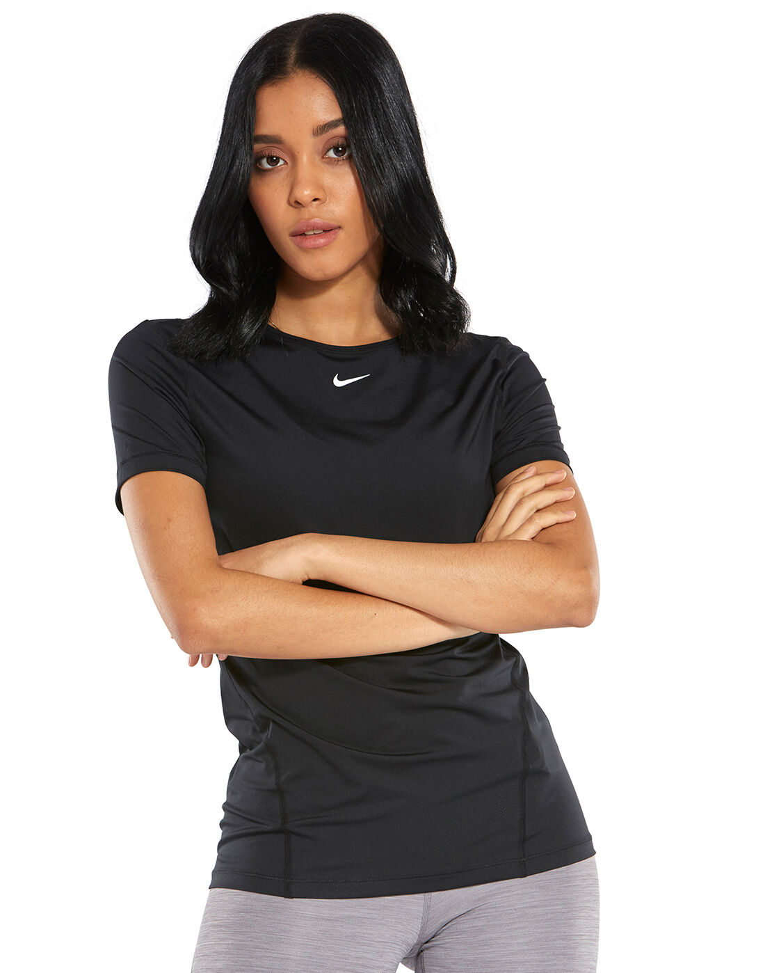 Women's Black Nike Pro Gym T-Shirt 