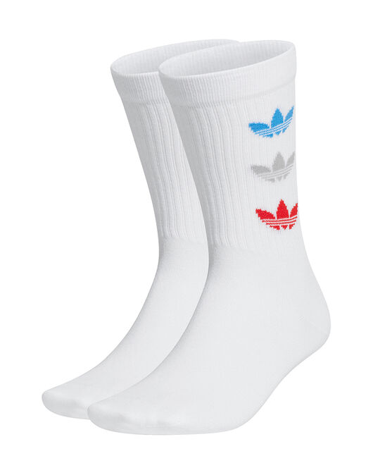 adidas Originals Tricolour Thin Ribbed Crew Socks 2pk - | Life Style Sports IE