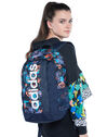Linear Floral Print Backpack