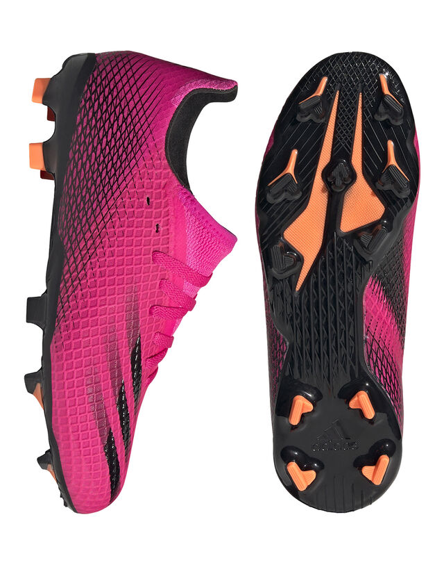 adidas Kids X Ghosted 20.3 Firm Ground Football Boots - Pink