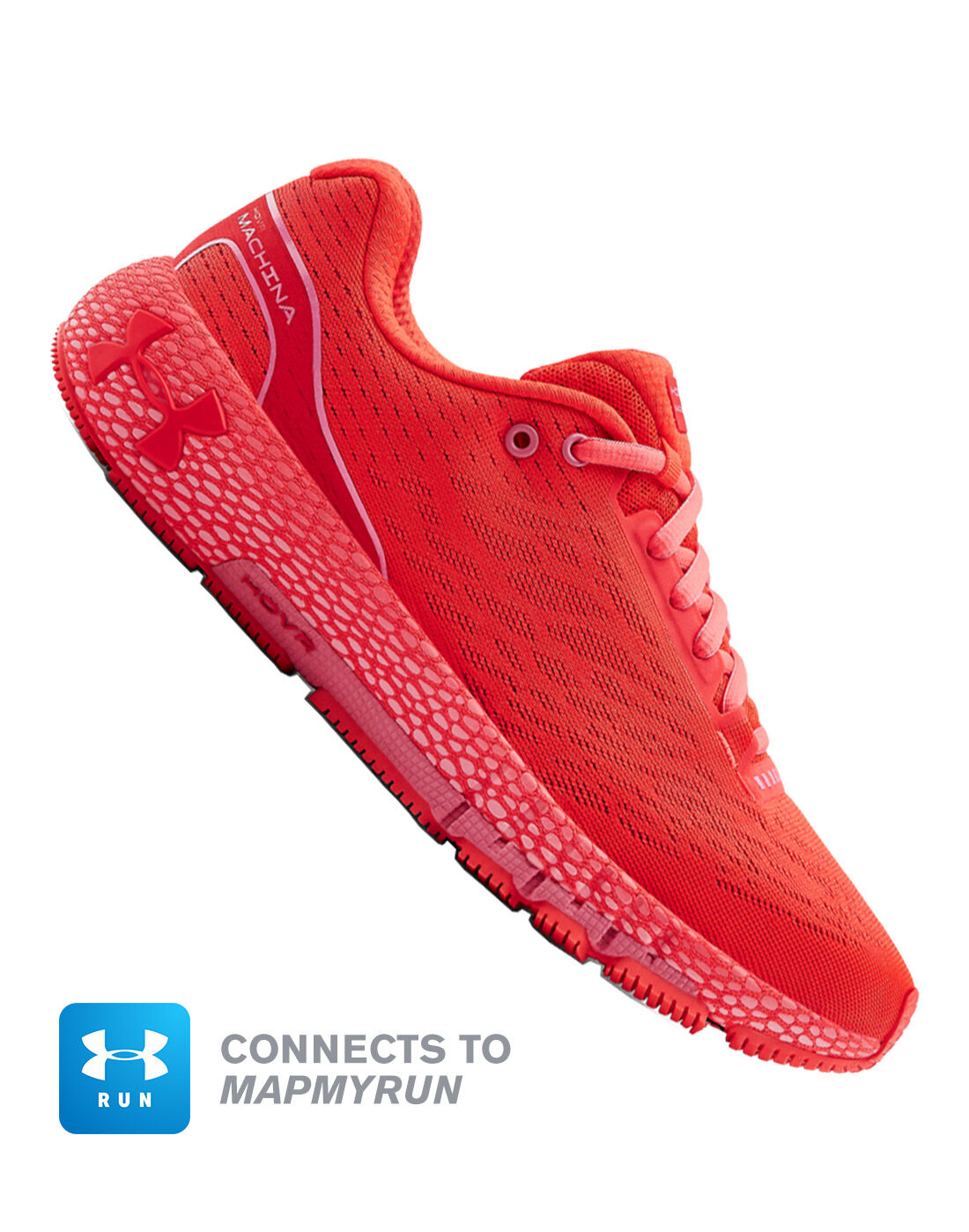 red womens under armour shoes