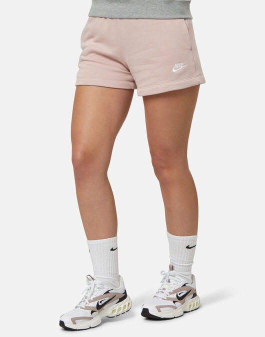 Nike Womens Club Fleece Shorts - Pink