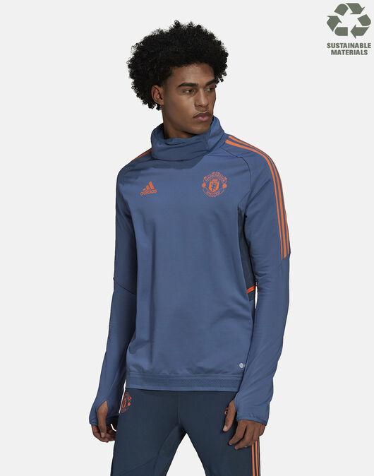 adidas Adult Manchester United 22/23 Pro Training Top - Blue