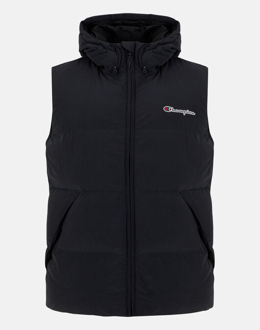 Champion Mens Rochester Hooded Gilet Jacket - Black | Life Style Sports IE