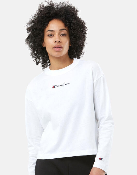 Womens Crewneck Long Sleeve T-Shirt