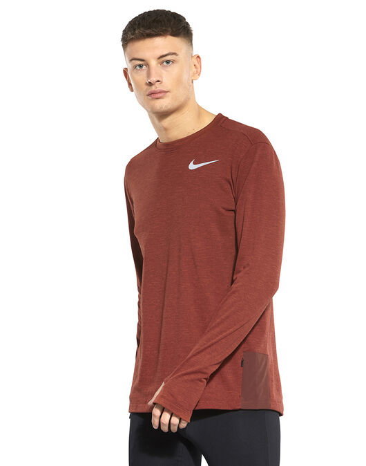 Men's Red Long Sleeve Running Top Life Style