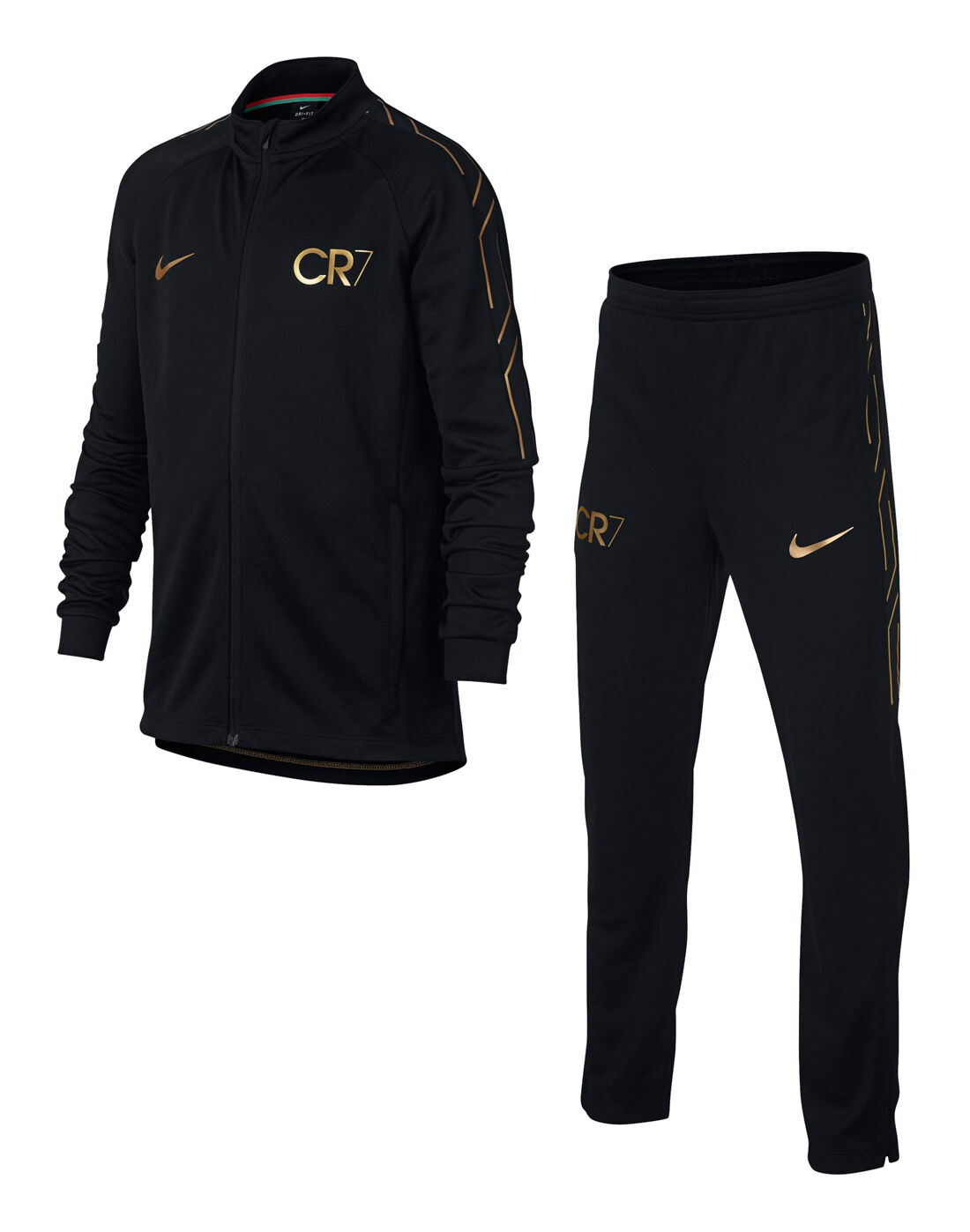 cr7 tracksuit black and gold online -