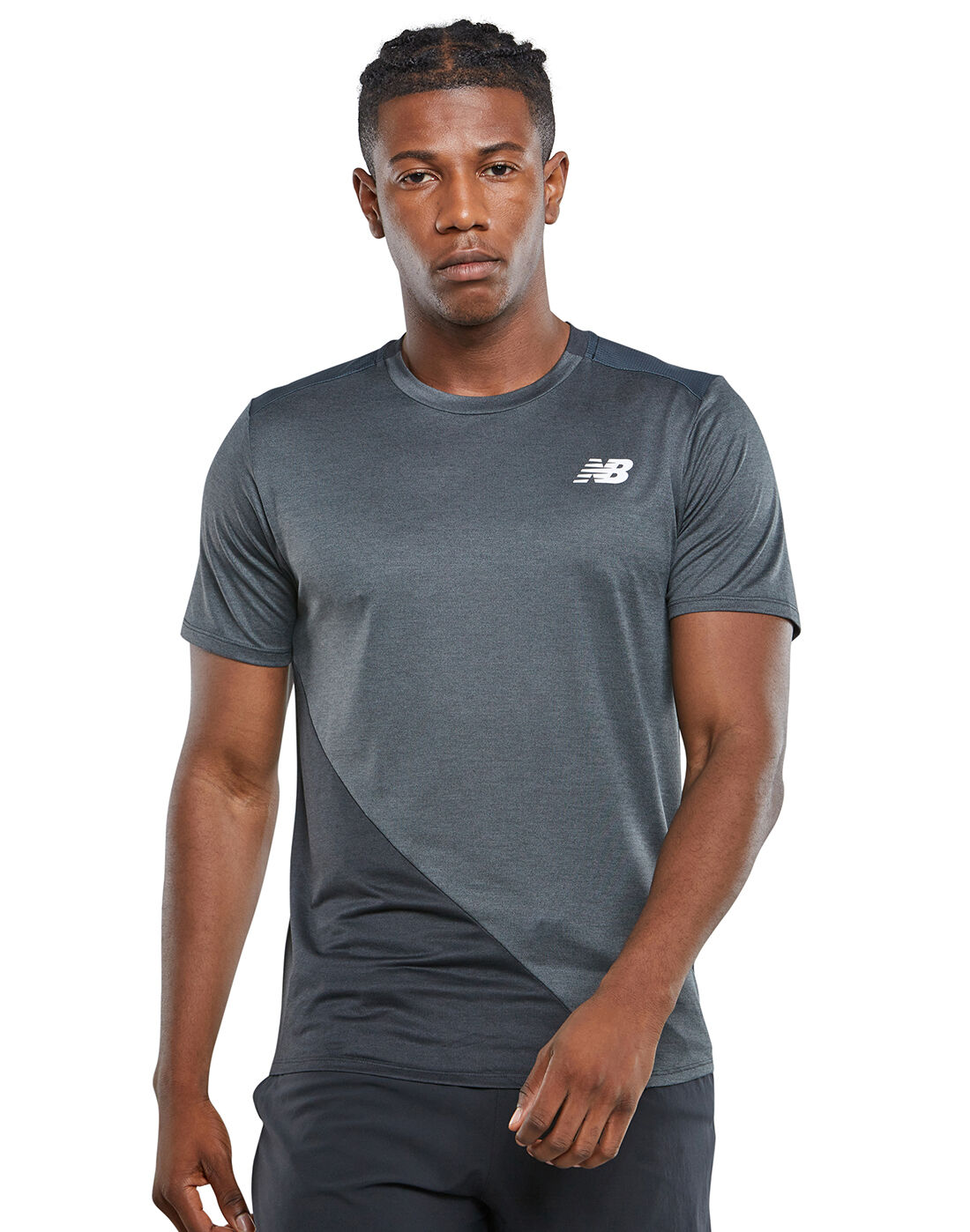 New Balance Mens Velocity Running T-Shirt - Grey | Life Style ...