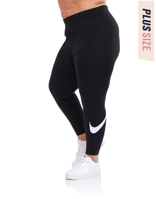 Nike Womens Swoosh Plus Leggings - Black
