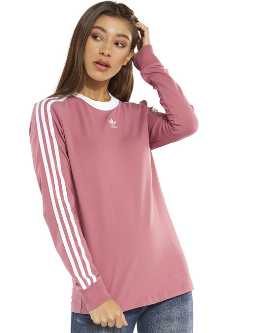 Women S Pink Adidas Originals Long Sleeve T Shirt Life Style Sports