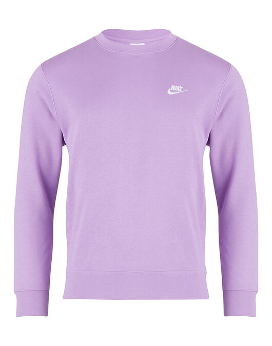 Nike Mens Club Fleece Crew Neck Sweatshirt - Purple | Life Style Sports IE
