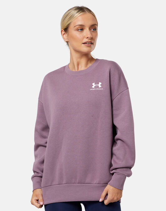Under Armour Womens Essential Crew Neck Sweatshirt - Purple