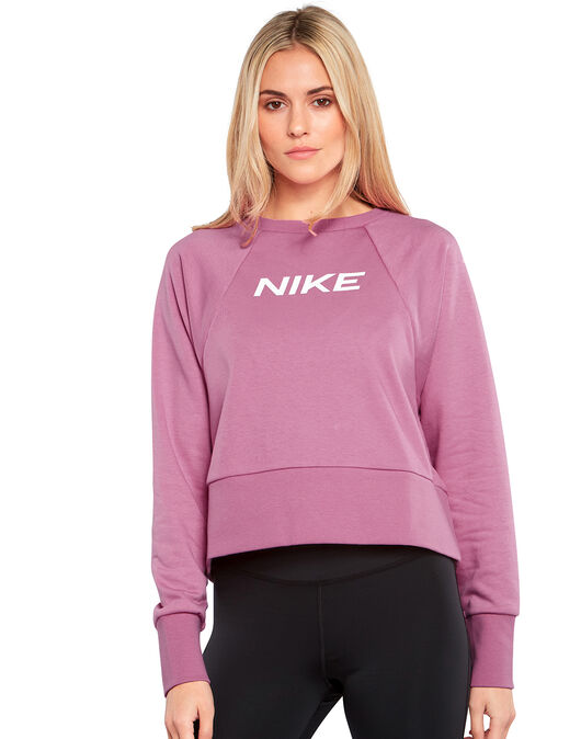 Nike Womens Dry Fit Crewneck Sweatshirt - Pink | Life Style Sports IE