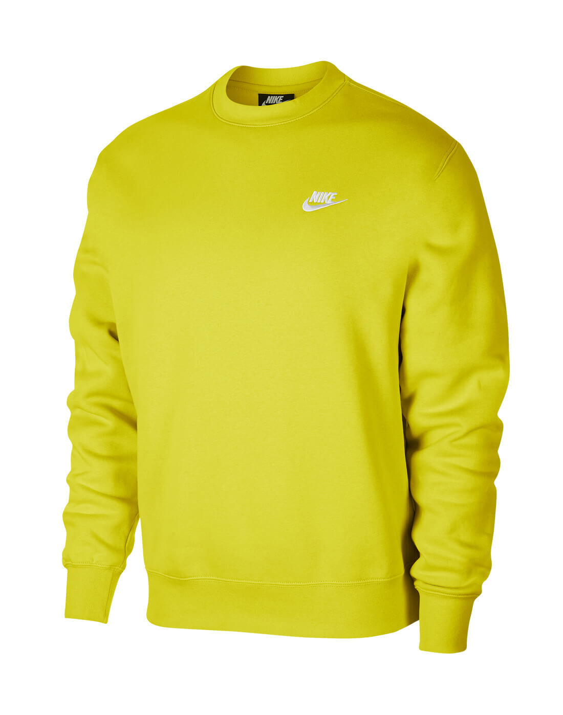 nike yellow crew neck sweatshirt