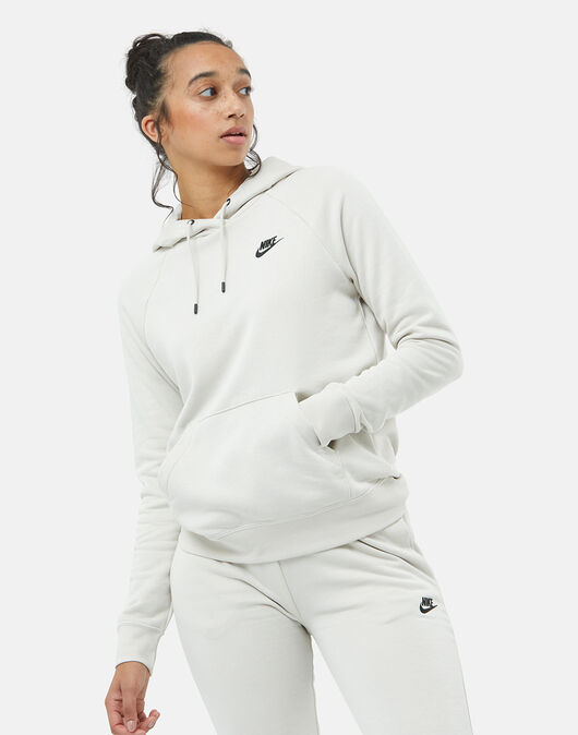 Nike Womens Essential Fleece Hoodie - Cream