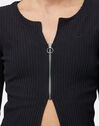 Womens Chill Knit Ribbed Cardigan
