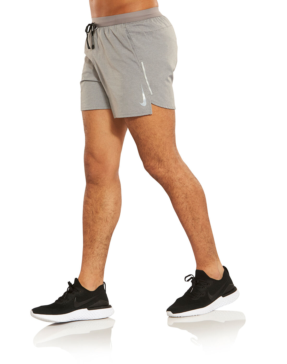 Grey Nike Flex 5 Inch Running Shorts 