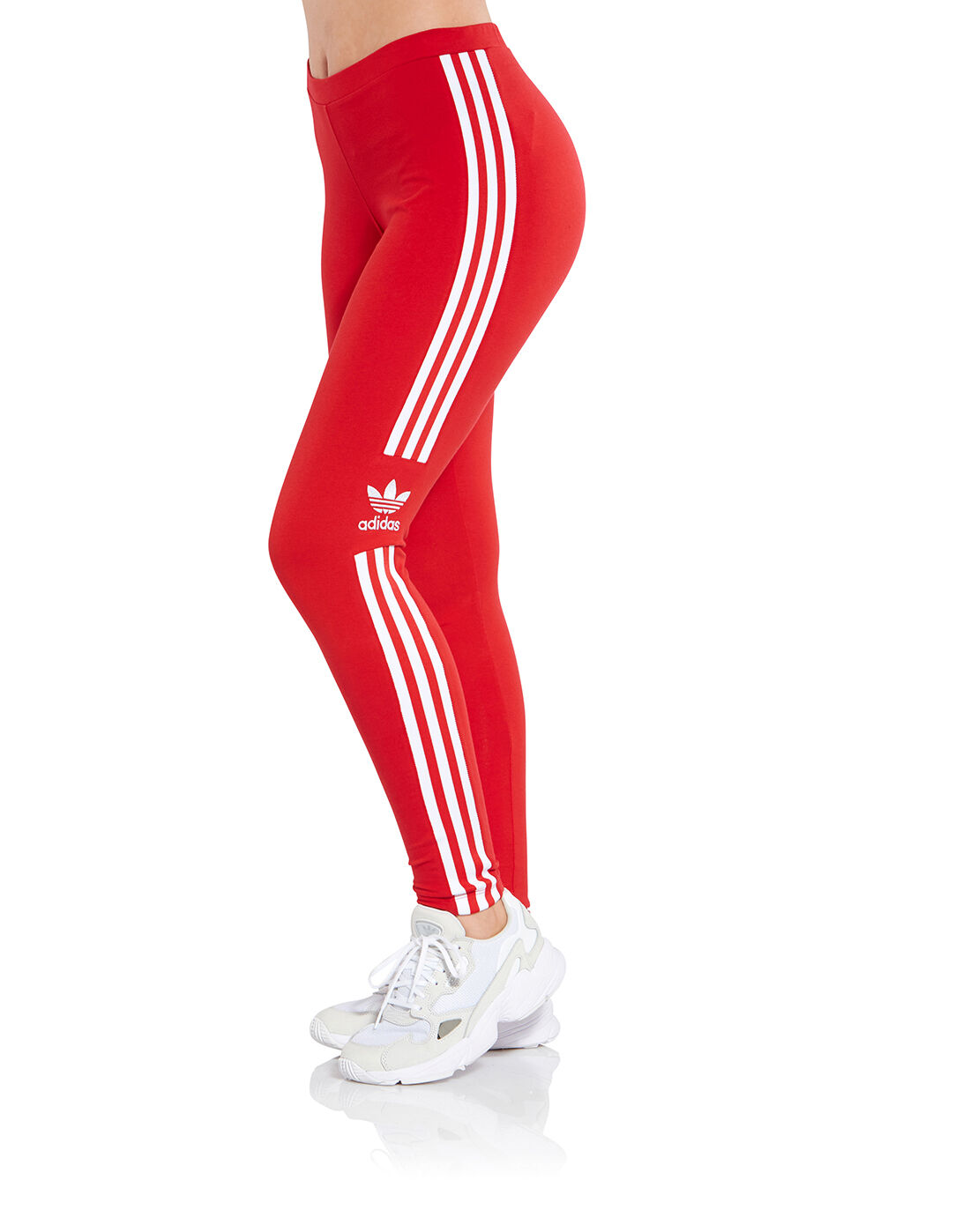red and white adidas leggings