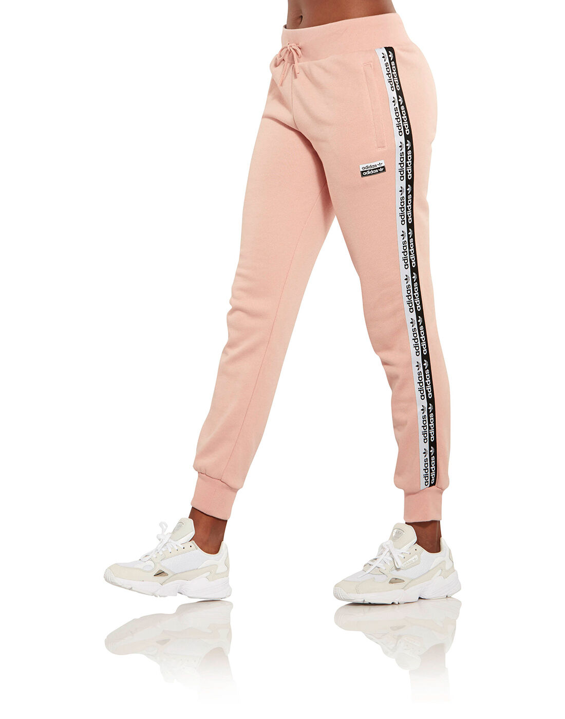 adidas cuffed pants pink