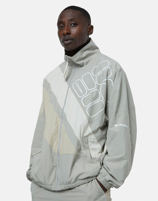 Columbia Mens Sport Windbreaker Jacket Cream Life Style Sports IE