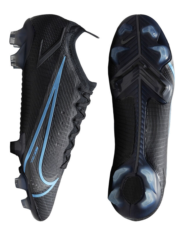 Image of Nike Unisex Adults Vapor 14 Elite Firm Ground Football Boots - Black - 7
