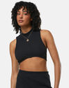 Womens Chill Knit Ribbed Cropped Tank Top