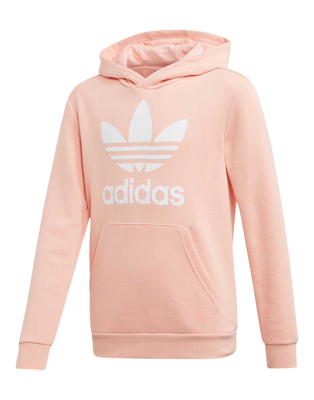 adidas hoodie trefoil pink