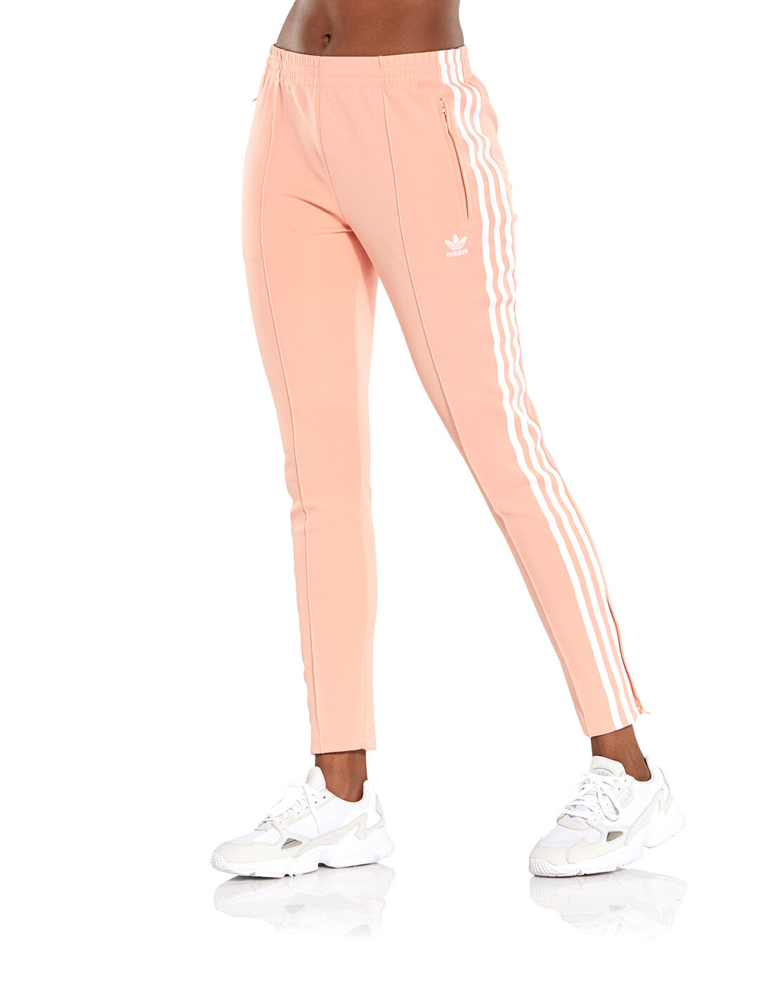 peach adidas track pants