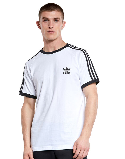 adidas Originals Mens 3-Stripes T-Shirt - White | Life Sports EU