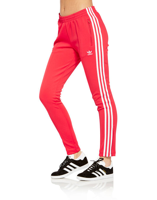 Women S Red Adidas Originals Superstar Track Pants Life Style Sports