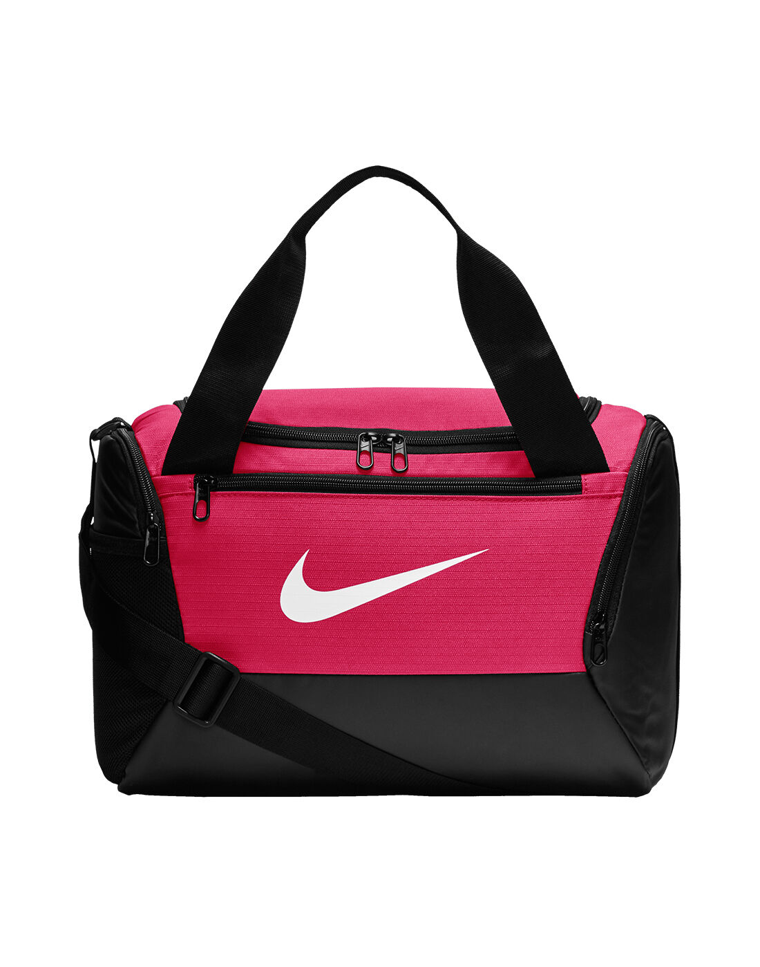 pink and black gym bag