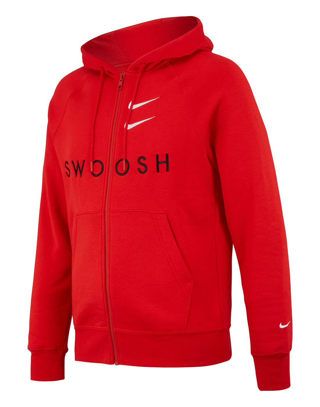 red swoosh hoodie