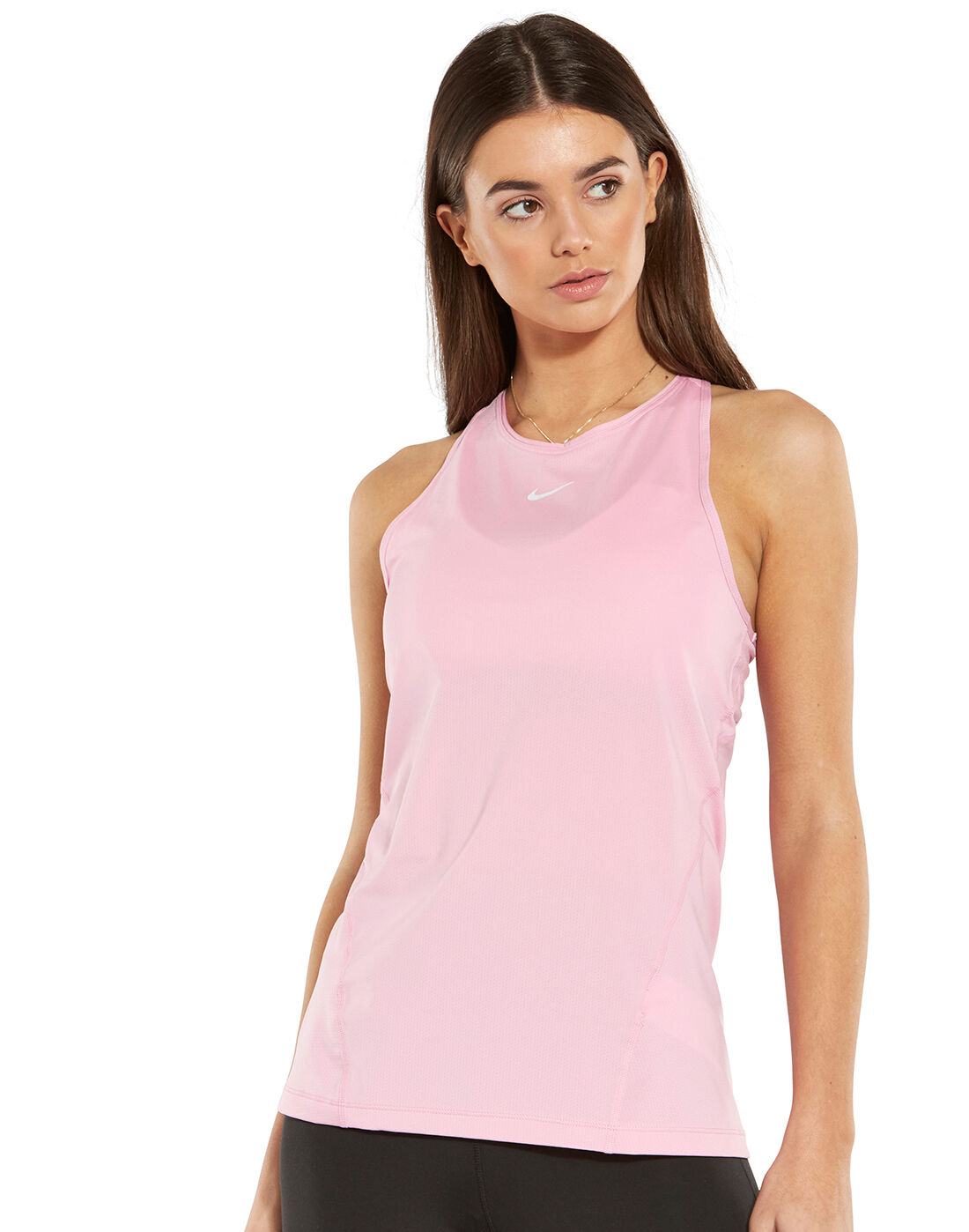 Women's Pink Nike All-Over Mesh Tank 