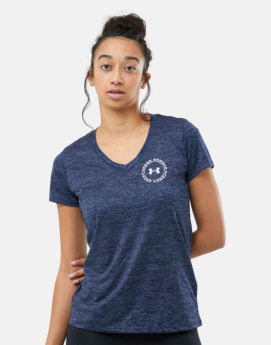 Womens Tech Twist Short Sleeve Crest T-Shirt
