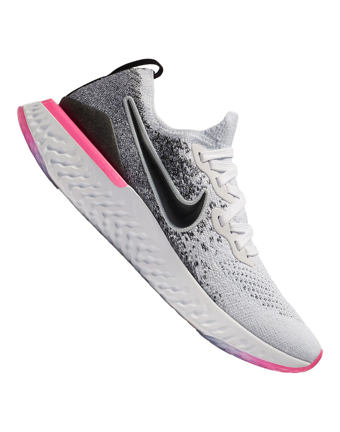 Grey \u0026 Pink Nike Epic React Flyknit 