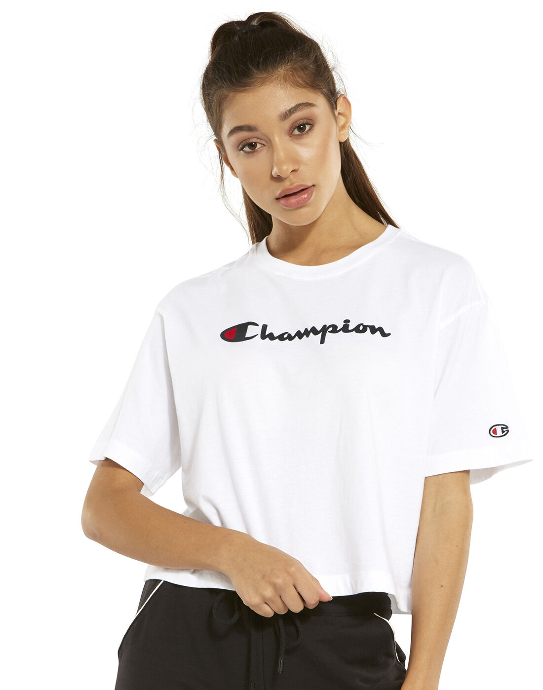 champion shirt womens white